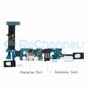 For Samsung Galaxy Note 5 SM-N920A Charging Port Flex Cable Ribbon with Earphone Jack Replacement - Grade S+