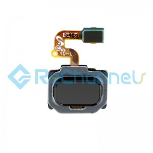 For Samsung Galaxy Note 8 N950U Home Button with Flex Cable Ribbon Replacement - Black - Grade S+