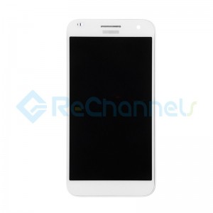 For Huawei Ascend G7 LCD Screen and Digitizer Assembly with Front Housing Replacement - White - Grade S