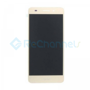 For Huawei Honor 5A LCD Screen and Digitizer Assembly Replacement - Gold - With Logo - Grade S+