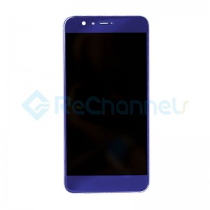 For Huawei Honor 8 LCD Screen and Digitizer Assembly with Front Housing Replacement - Blue - Grade S+