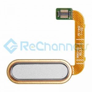 For HTC One A9 Home Button Flex Cable Ribbon Replacement - White - Grade S+