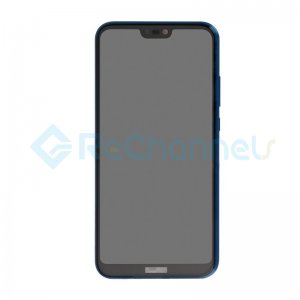 For Huawei P20 lite LCD Screen and Digitizer Assembly with Front Housing Replacement - Blue - Grade S+