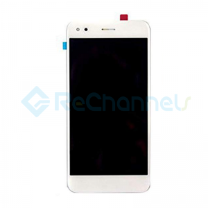 For Huawei P9 Lite Mini 2017(Y6 pro 2017) LCD Screen and Digitizer Assembly with Front Housing Replacement - White - Grade S