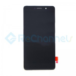 For Huawei Y7 (Enjoy 7 Plus) LCD Screen and Digitizer Assembly with Front Housing Replacement - Black - Grade S