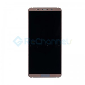 For Huawei Mate 10 Pro LCD Screen and Digitizer Assembly with Front Housing Replacement - Mocha Brown - Grade S+