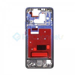 For Huawei Mate 20 Pro Front Housing LCD Frame Bezel Plate Replacement - Twilight - Grade S+