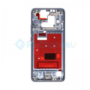 For Huawei Mate 20 Pro Front Housing LCD Frame Bezel Plate Replacement - Midnight Blue - Grade S+