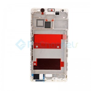 For Huawei Mate 8 Front Housing LCD Frame Bezel Plate Replacement - White - Grade S+