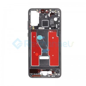 For Huawei P20 Pro Front Housing with Frame Replacement - Black - Grade S+
