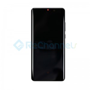 For Huawei P30 Pro LCD Screen and Digitizer Assembly with Front Housing Replacement - Black - Grade S+