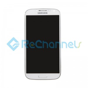 For Samsung Galaxy S4 SGH-I337 LCD Screen and Digitizer Assembly with Front Housing Replacement - White - Grade S	