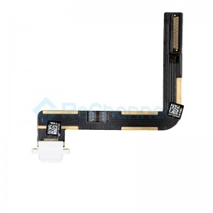For iPad (6th Gen) Dock Connector Flex Cable Replacement - White - Grade S+