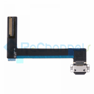 For Apple iPad Air 2 Charging Port Flex Cable Ribbon Replacement - Black - Grade S+	