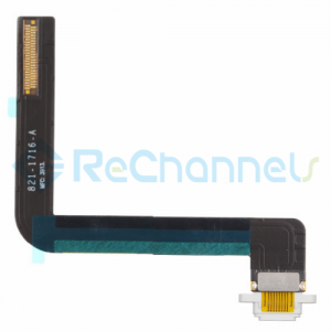For Apple iPad Air Charging Port Flex Cable Ribbon Replacement - White - Grade S+