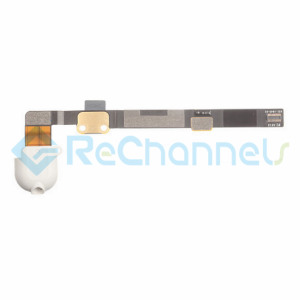 For Apple iPad Mini/Mini 2/Mini 3 Audio Flex Cable Ribbon Replacement - White - Grade S+