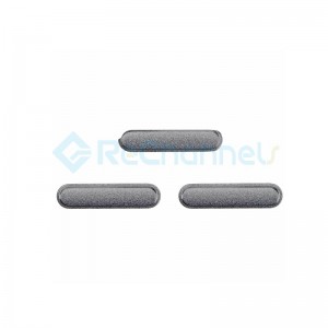For iPad Pro 9.7 Side Buttons Set Replacement - Space Gray - Grade R