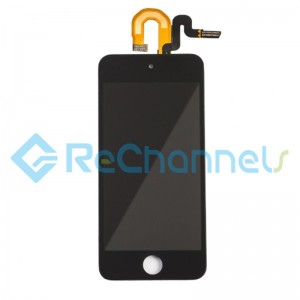 For Apple iPod Touch 5th / 6th Gen LCD Screen and Digitizer Assembly with Frame Replacement - Black - Grade S+