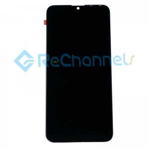 For Huawei Y7 2019 LCD Screen and Digitizer Assembly with Front Housing Replacement - Black - Grade R