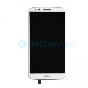 For LG G2 D803 LCD Screen and Digitizer Assembly with Front Housing Replacement - White - Grade S+		