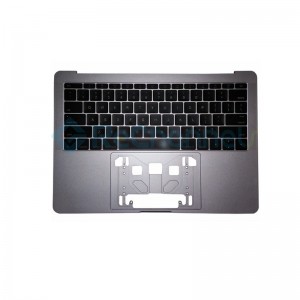 For MacBook Pro 13" A1708 (Late 2016 - Mid 2017) Top Case + Keyboard (US English) Replacement - Space Gray - Grade S+