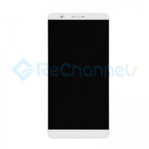 For Huawei Ascend Mate 7 LCD Screen and Digitizer Assembly with Front Housing Replacement - White - Grade S+