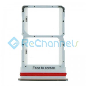 For Xiaomi Mi 10 Lite 5G SIM Card Tray Replacement (DUAL SIM) - White - Grade S+