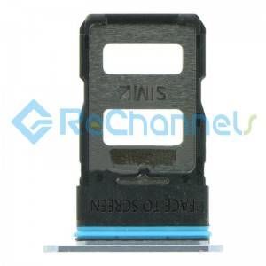 For Xiaomi Mi 10T 5G SIM Card Tray Replacement (DUAL SIM) - Silver - Grade S+