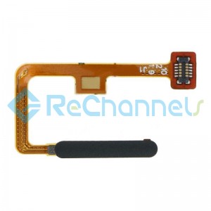 For Xiaomi Mi 11 Lite Power Button and Fingerprint Sensor Flex Cable Replacement - Black - Grade S+