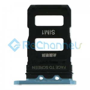 For Xiaomi Mi 11 SIM Card Tray Replacement (DUAL SIM) - Blue - Grade S+