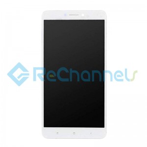 For Xiaomi Mi Max 2 LCD Screen and Digitizer Assembly with Front Housing Replacement - White - Grade S