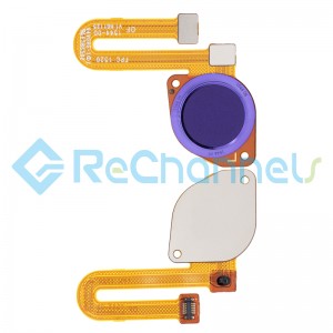 For Motorola Moto G9 Power XT2091 Fingerprint Sensor Flex Cable Replacement - Purple - Grade S+