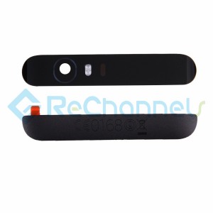 For Huawei Nexus 6P Rear Camera Cover Lens and Bottom Covers Replacement - Black - Grade S+
