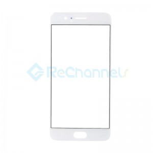 For OnePlus 5 LCD Front Glass Lens Replacement - White - Grade S+