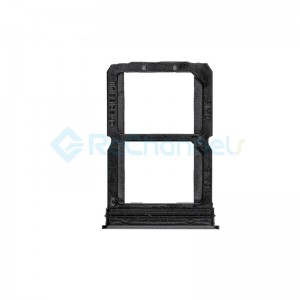 For OnePlus 6 SIM Card Tray Replacement - Mirror Black - Grade S+