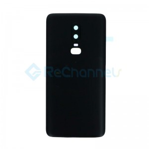 For OnePlus 6 Battery Door Replacement - Midnight Black - Grade S+