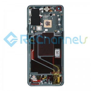 For OnePlus 9 Pro LCD Screen and Digitizer Assembly with Frame Replacement - Green - Grade S+