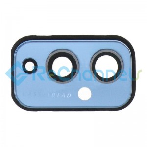 For OnePlus 9 Rear Camera Lens with Bezel Replacement - Blue - Grade S+