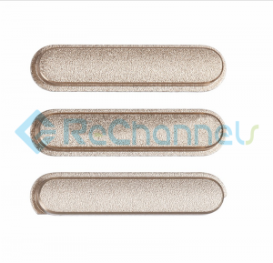 For Apple iPad Mini 4 Side Keys Replacement (3 pcs/set) - Gold - Grade S+