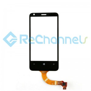 For Nokia Lumia 620 Digitizer touch Replacement - Black - With Logo - Grade S+