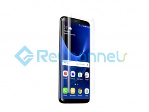For Samsung Galaxy S8 Plus Semi-packed Fully Transparent Tempered Glass Screen Protector (Without Package)