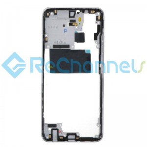 For Xiaomi Redmi Note 10S Middle Frame Replacement - White - Grade S+
