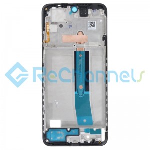 For Xiaomi Redmi Note 11S Front Housing Replacement - Black - Grade S+