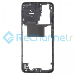 For Xiaomi Redmi Note 11S Middle Frame Replacement - Black - Grade S+
