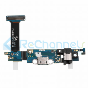 For Samsung Galaxy S6 Edge SM-G925V Charging Port Flex Cable Ribbon with Earphone Jack Replacement (Verizon) - Grade S+	