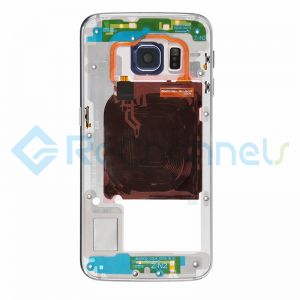 For Samsung Galaxy S6 Edge SM-G925A/G925T Rear Housing With Small Parts Replacement - Black Sapphire - Grade S+