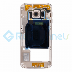 For Samsung Galaxy S6 Edge SM-G925V/G925P Rear Housing With Small Parts Replacement - Gold - Grade S+