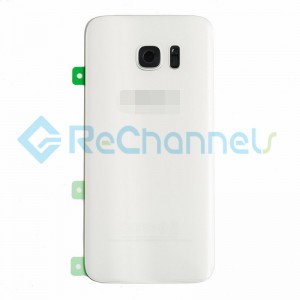 For Samsung Galaxy S7 Edge  Battery Door With Adhesive Replacement - White - Grade S+