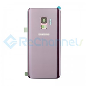 For Samsung Galaxy S9 SM-G960 Battery Door With Adhesive Replacement - Lilac Purple - Grade S+
