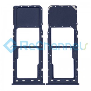 For Samsung Galaxy A10 SM-A105 SIM Card Tray Replacement (Single SIM) - Blue - Grade S+